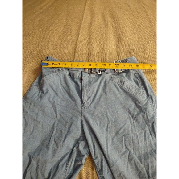 Liz Claiborne Cropped Capri Pants Size 10 Blue Audra - Picture 5 of 10